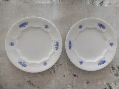 Buy Antique Chelsea Blue Grape Salad Plate Porcelain Adderley England Ca 1900 Set 2 • 15.61£
