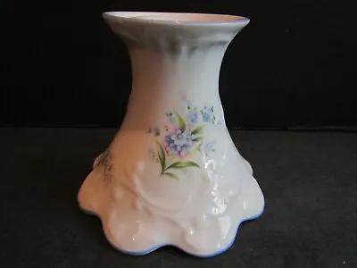 Buy Queen's Fine Bone China BLUE FLOWERS CANDLESTICK By Rosina China Co -3  Tall • 12.32£