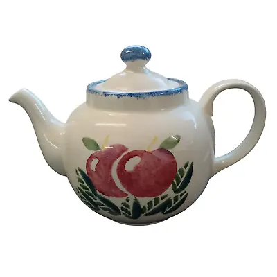 Buy Poole Pottery Hand Painted Dorset Fruits Apples  Teapot • 15.99£