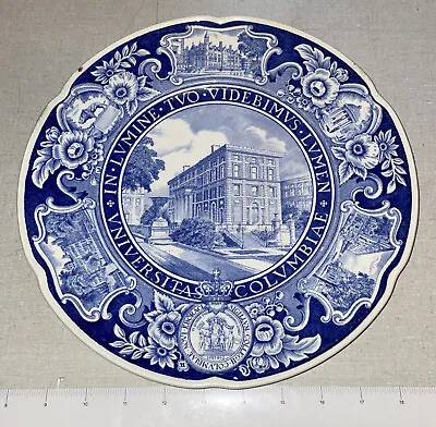 Buy 1932 Wedgwood Blue Plate COLUMBIA UNIVERSITY - Kent Hall Law School #6 • 37.99£
