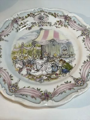 Buy Brambly Hedge   The Wedding  Collector Plate. Royal Doulton. 1987 #203 • 9.95£