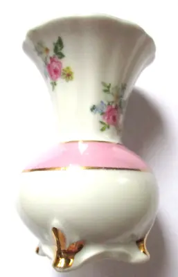 Buy SALE - Vintage Small Porcelain Vase With Golden Rim - Foreign - 3 X2  • 0.99£
