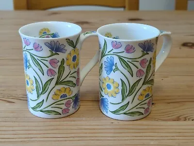 Buy A Pair Of 'Summer Meadow' Fine Bone China Mugs By Kingsbury Of Staffordshire • 14.50£
