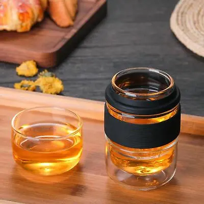 Buy Travel Tea Pot Set Chinese Kung Fu Glass Infuser Teapot Cups W/ Black • 15.56£