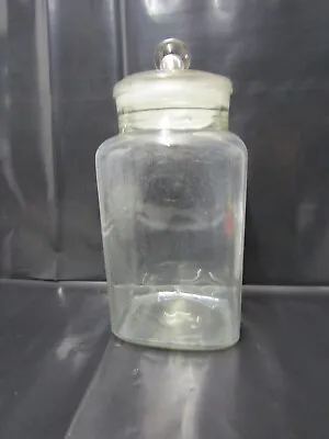 Buy Vintage Glass Sweet Jar - Glass Stoppered Lid • 11.99£