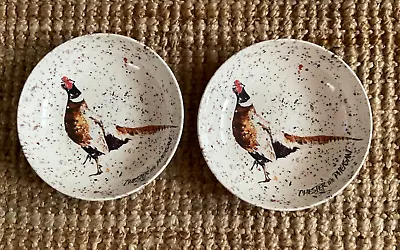 Buy 2x Royal Stafford Pottery Chester The Pheasant Eddie Kagimu Ceramic Pasta Bowls • 24.99£