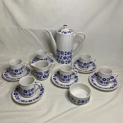 Buy Lord Nelson Ware Coffee Pot Cups Saucers Milk Jug & Sugar Bowl Set Serenade 70s • 49.99£