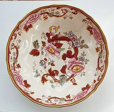 Buy Vintage Mason's Ironstone  Mandalay Red  Footed Bowl.  Large Excellent Condition • 25£