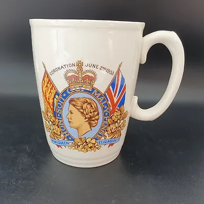 Buy Queen Elizabeth 2 Coronation Mug British Pottery Manufacturers Edinburgh • 10£