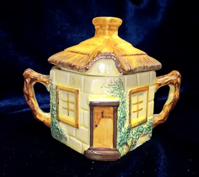 Buy Keele Street Staffordshire Pottery Thatched Roof Cottage Ware Lidded Sugar 50s • 5.99£