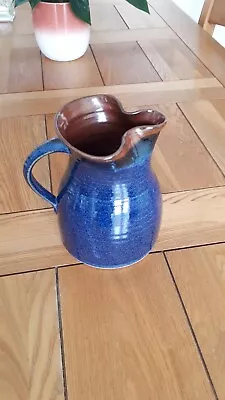 Buy Jackson Stoneware Pottery Kilkenny Ireland ~ Blue Jug ~ VGC • 15£