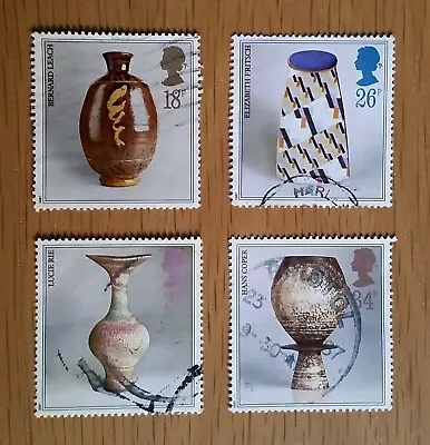 Buy Complete GB Used Stamp Set - 1987 Studio Pottery • 0.99£