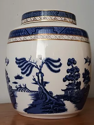 Buy Large Booths 'real Old Willow' Lidded Fine China Ginger Jar ~ Royal Doulton 1981 • 24.99£