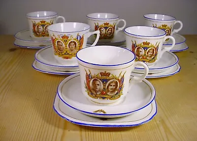 Buy Sutherland Bone China King George VI Coronation Tea Set 1937 • 35£