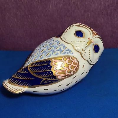 Buy Royal Crown Derby  Owl Paperweight Figurine English Vintage • 20£