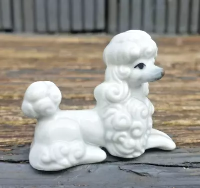 Buy Vintage Miniature Bone China Poodle Made In Italy • 4£