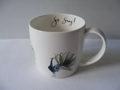 Buy Hudson & Middleton Fine Bone China Mug With Peacock Designer Anna Wright • 9.99£