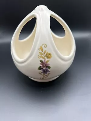 Buy Vintage Purbeck Ceramic Swanage Posy Vase / Potpourri Floral Design • 6.99£