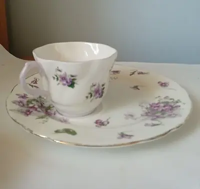 Buy Vintage  Rosina China Cup And Hammersley Violet Plate Pretty Shabby Chic • 6£