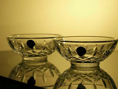 Buy Waterford Crystal Lismore 4  Bowls Pair Brand  New Signed • 45£