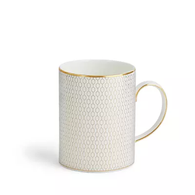 Buy Wedgwood Gio Gold Bone China Mug, 340ml, White/Gold - SET OF 2 - RRP £95 • 85£