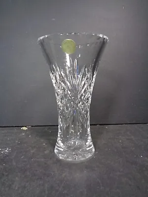 Buy Vintage Bohemia Hand Cut Lead Crystal Glass Vase Czech Republic Heavy 18cm High • 24.99£