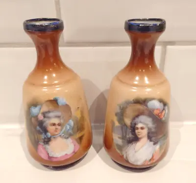 Buy Pair Of Vintage Antique German Bud Vases 12cm • 4.99£
