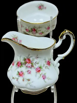 Buy Vtg Paragon Victoriana Rose Sugar Bowl & Creamer Fine Bone China Made In England • 34.97£