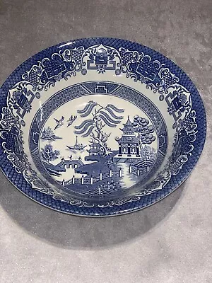 Buy Staffordshire Pottery  English Ironstone Blue Bowl • 5£