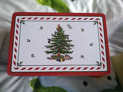 Buy Pimpernel Spode Christmas Tree Gc Tin Red Peppermint Cookies Sweets Xmas Eve Box • 19.99£