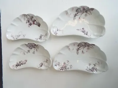Buy Set 4 Antique Haviland Limoges China Floral Bone Dishes • 28.45£