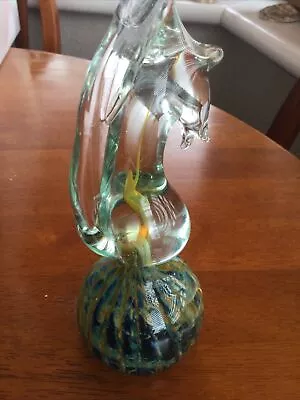 Buy Vintage Signed Mdina Art Glass Seahorse Paperweight • 19.99£