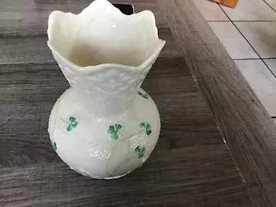Buy Amazing Vintage Belleek 6 1/2  Display Vase - Perfect • 7.99£