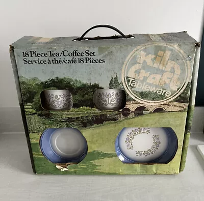 Buy Kiln Craft Pottery 18 Piece Tea Coffee Set Boxed Wear And Tear On Box • 19.55£