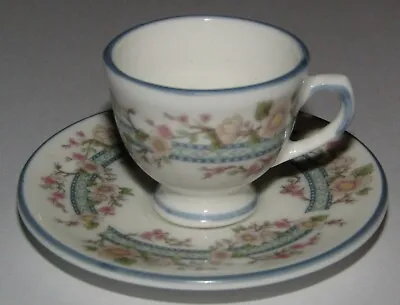 Buy Coalport Fine Bone China MINIATURE Cup And Saucer April Pattern Made In England • 14.99£