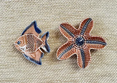 Buy 2 X Wade Star Fish Made In England Fish Shaped Pin Dish Porcelain Bundle • 14.99£