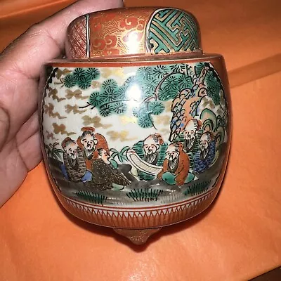 Buy Vintage Japanese Ware Porcelain Incense Burner 3.15inch Signed. • 237.18£