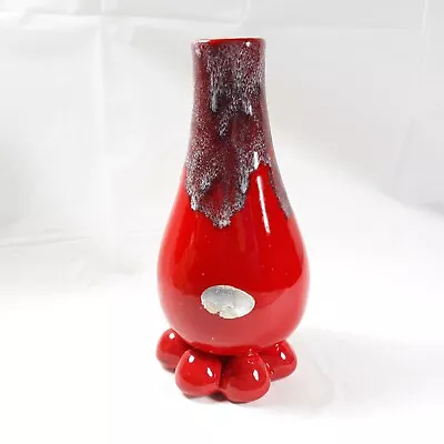 Buy Red Drip Glaze Vase Creek Funky Decor Ceramic • 24.89£