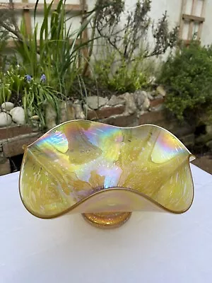 Buy A Stunning Large Signed Heron Glass Art Vase Or Bowl • 40£