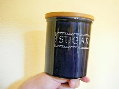 Buy Storage Jar With Wooden Lid Cloverleaf Company Ceramic Sugar Jar • 6.99£