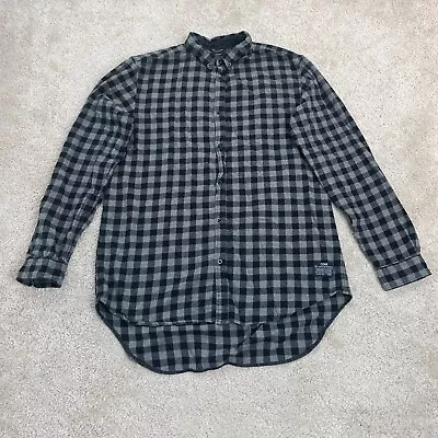 Buy Jack And Jones Flannel Shirt Mens Large Check Cotton Retro Work Farm Casual • 12.99£