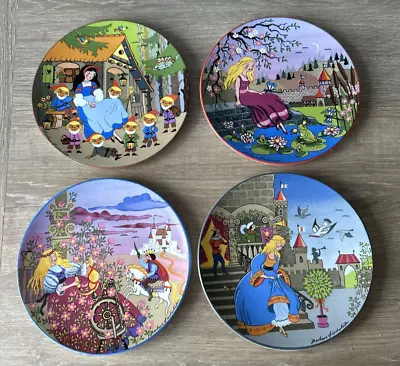 Buy 4x Poole Plates Fairy Tales Barbara Furstenhofer 15cm Cinderella Snow White • 24.99£
