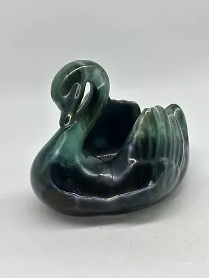 Buy Vintage Blue Mountain Pottery Swan Green Decorative Ornament Trinket Canada • 8£