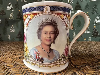 Buy Aynsley Queen Elizabeth Golden Jubilee Mug - 2002 - Fine Bone China • 12.50£
