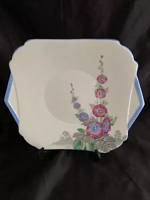 Buy Shelley Art Deco Plate 10 In, Made For Lawleys Cake / Sandwich Serving Plate. • 9.99£