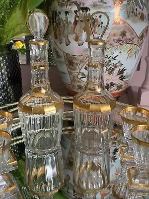 Buy Antique French Napoleonic Liqueur Decanters And Glasses • 19.99£