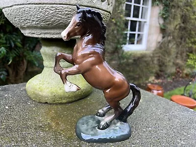 Buy Beswick Rearing Bay Horse Figurine 1014 Rare Very Good Condition  • 125£