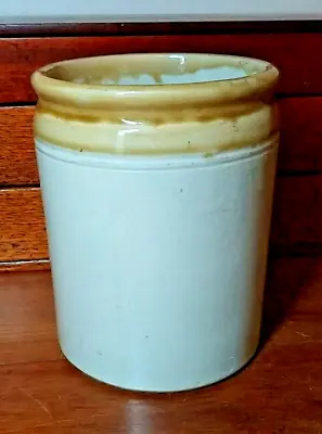 Buy FMF Signed Large Stoneware Antique VTG Kitchen Stoneware Jar/19cm-Tall/Heavy • 39.99£