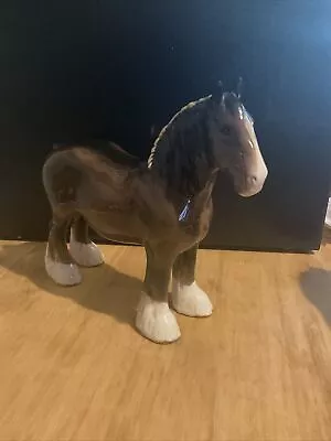 Buy Large Beswick Figure - Clydesdale Horse Vintage Brown Shire Horse - Free Uk Post • 49.99£