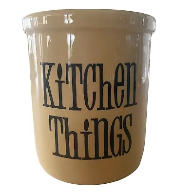 Buy T G Green Cornishware Kitchen Things Utensil Jar Country Kitchen England Yellow • 28.47£